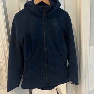 The North Face Dark Heather Blue Full zip Coat